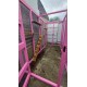 Pink 8FT X 4FT X 6ft High Freestanding Catio Enclosure 